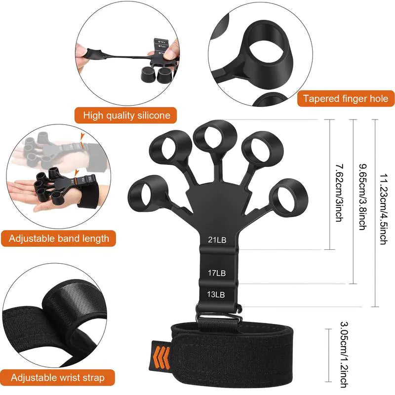 "Finger Force Grip Device: Pain Relief and Hand Strength Trainer"