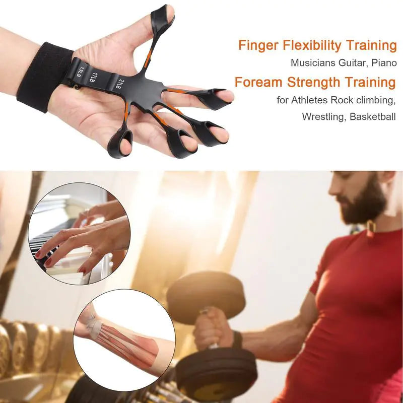 "Finger Force Grip Device: Pain Relief and Hand Strength Trainer"